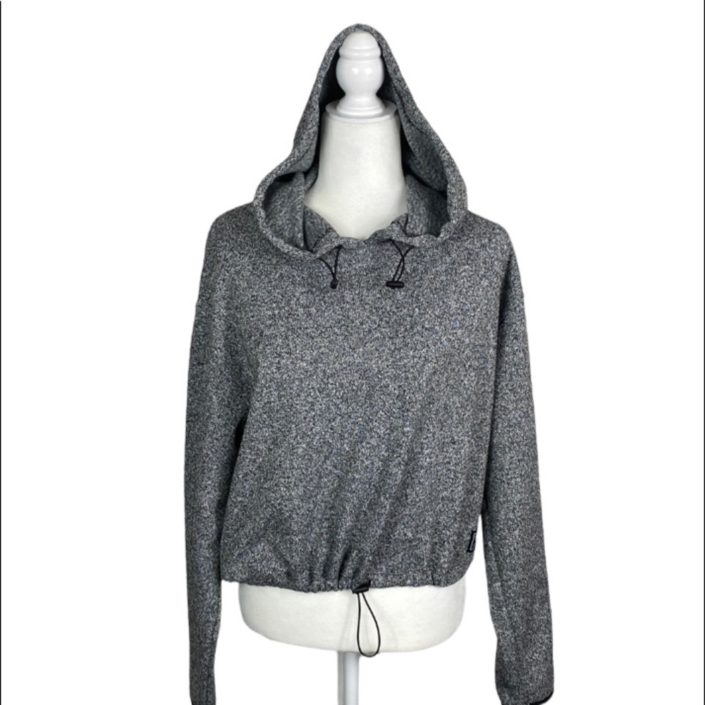 PINK VICTORIA SECRET CROP HOODIE SIZE MEDIUM